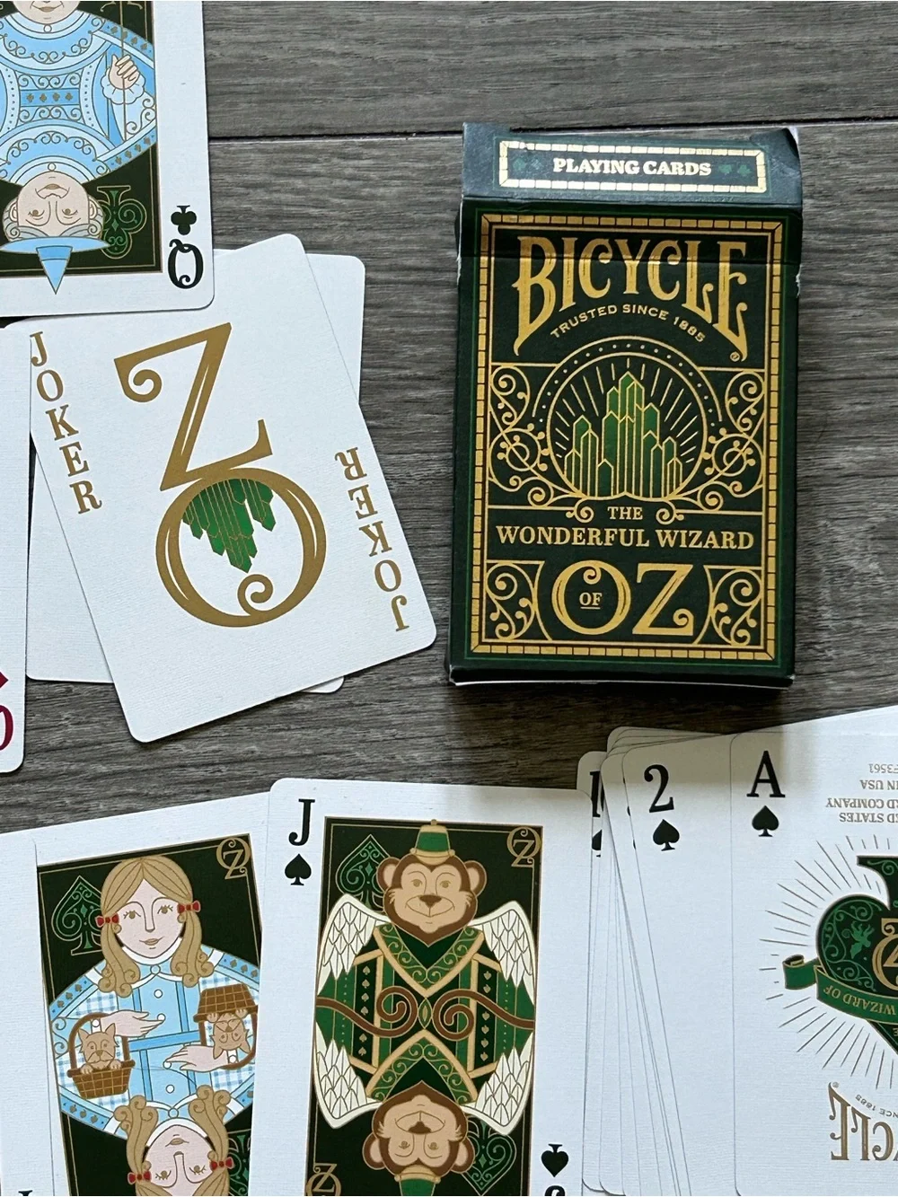 Never Played With Bicycle Playing Cards Wizard of Oz Complete Set